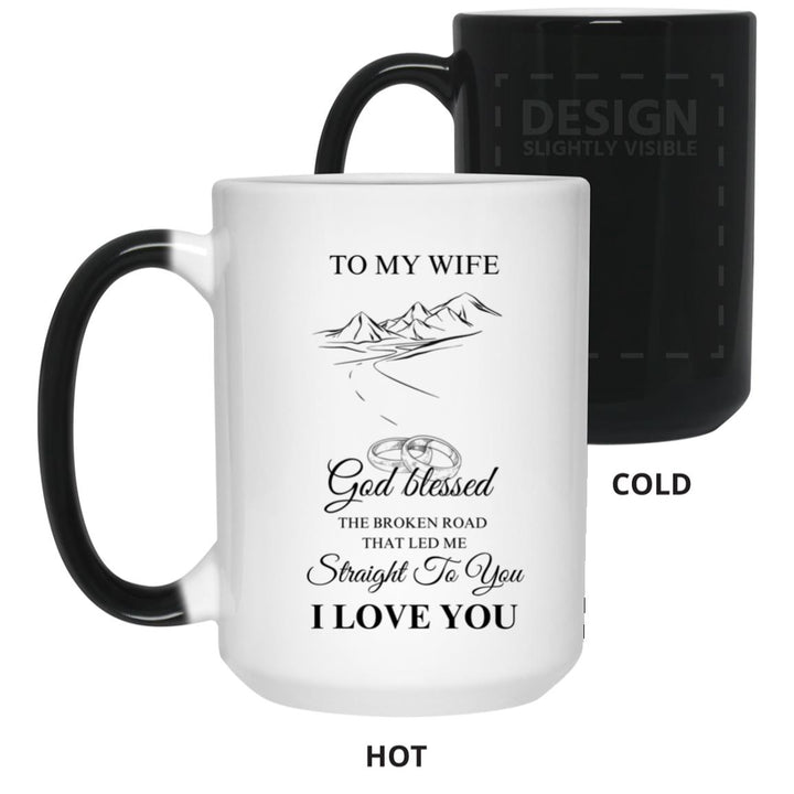 15 oz. Color Changing Mug-Broken Road