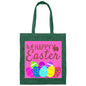 Canvas Tote Bag-Pink Easter Eggs-Easter Basket