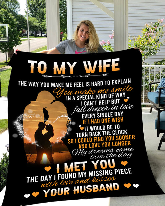 50x60 You make me Smile- Premium Mink Sherpa Blanket