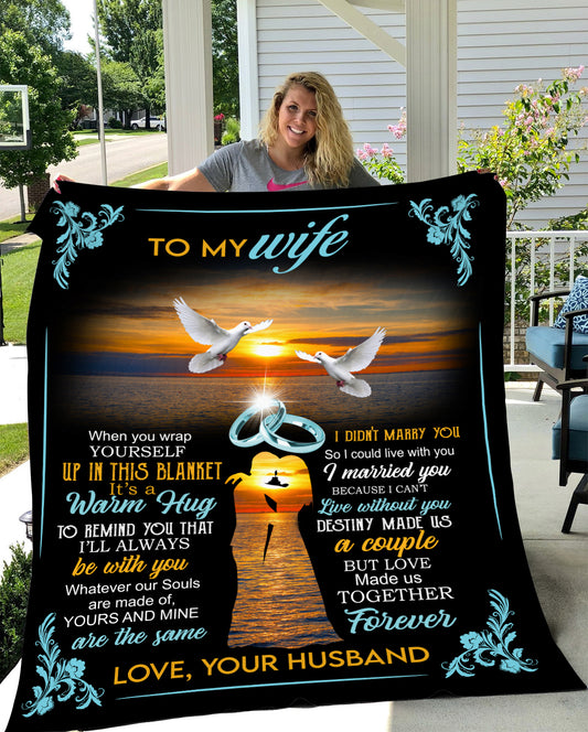 50x60-Wrap Yourself in this blanket- Premium Mink Sherpa Blanket