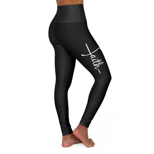 High Waisted Yoga Leggings-FAITH