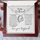 To My Girlfriend--Love Your Boyfriend--White-Forever Love Necklace