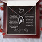 To My Girl--Love Your Guy--Black--Forever Love Necklace