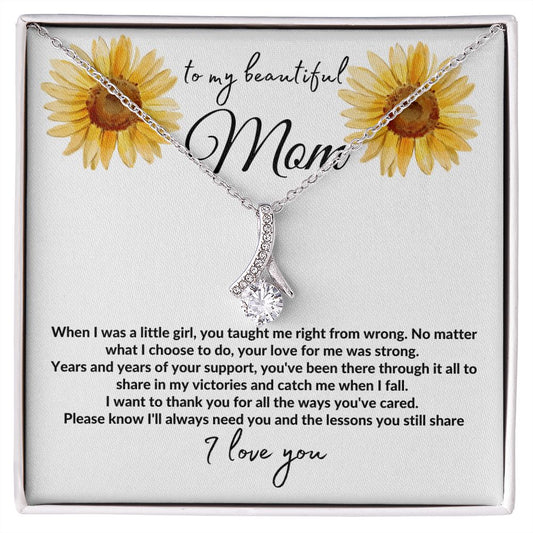 Beautiful Mom-Sunflowers-Alluring Beauty Necklace