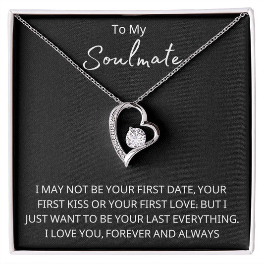 To My Soulmate-Black Short-Forever Love Necklace