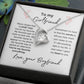 To My Girlfriend--Love Your Boyfriend--White-Forever Love Necklace