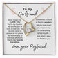 To My Girlfriend--Love Your Boyfriend--White-Forever Love Necklace