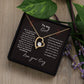 To My Girl--Love Your Guy--Black--Forever Love Necklace
