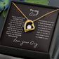 To My Girl--Love Your Guy--Black--Forever Love Necklace