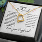 To My Girlfriend--Love Your Boyfriend--White-Forever Love Necklace